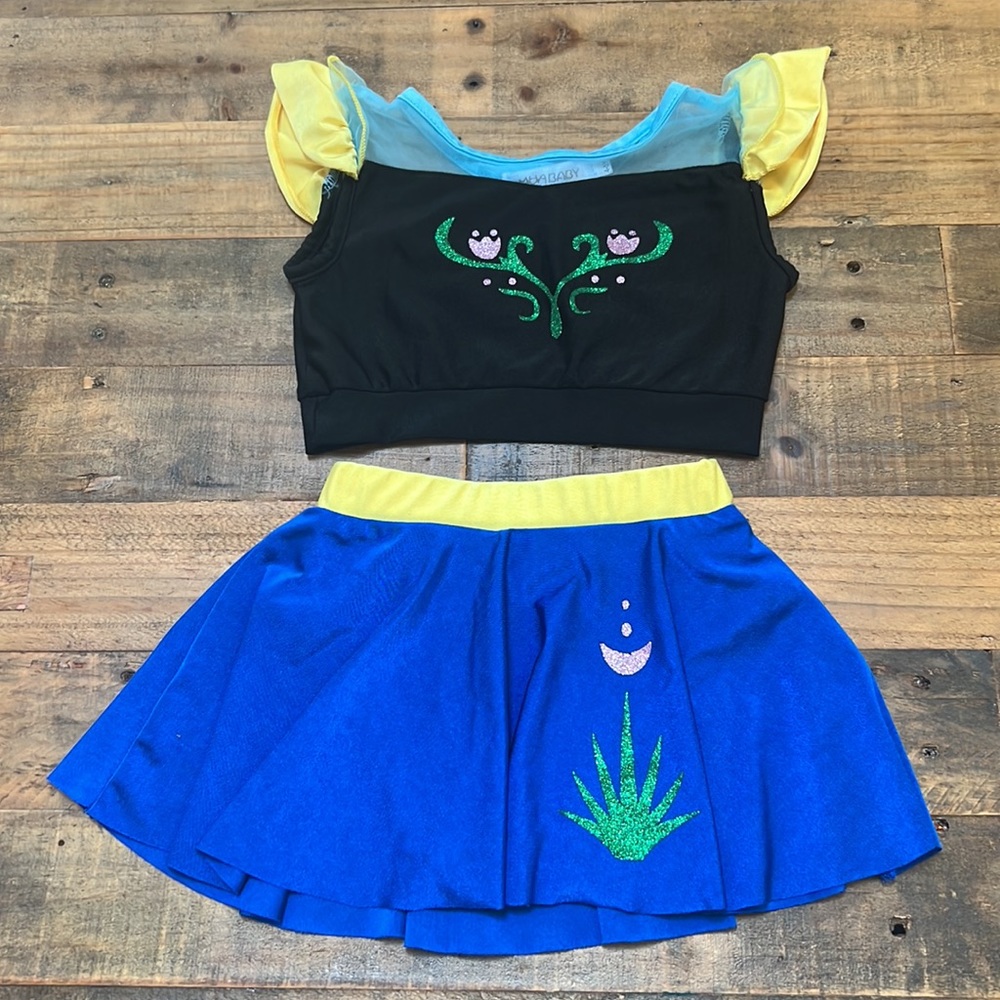 Anna-Inspired Two Piece Skirted Swimsuit